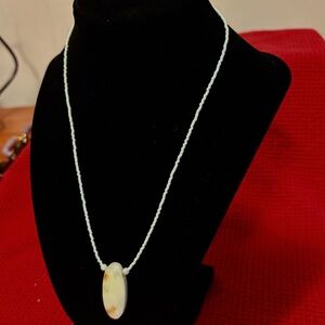 Elegant Beaded and Stone Necklace